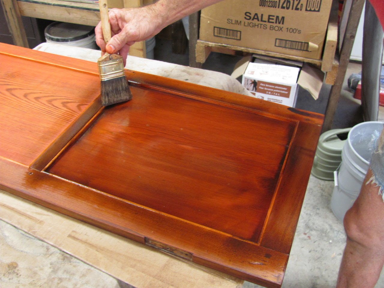 Thomas Nelson Furniture Restoration Stepback Cupboard, Pine/Poplar