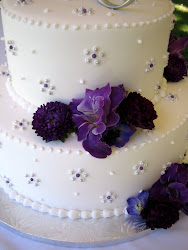 purple cake cakes silver flowers three sugar designs themed flower bakery jillicious discoveries theme