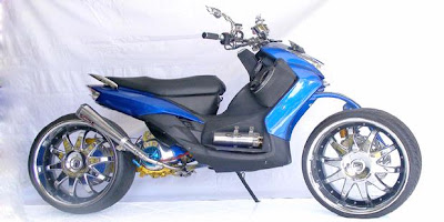 Motor Sport  Modifikasi  Yamaha  Mio  Sporty  Legged Extreme