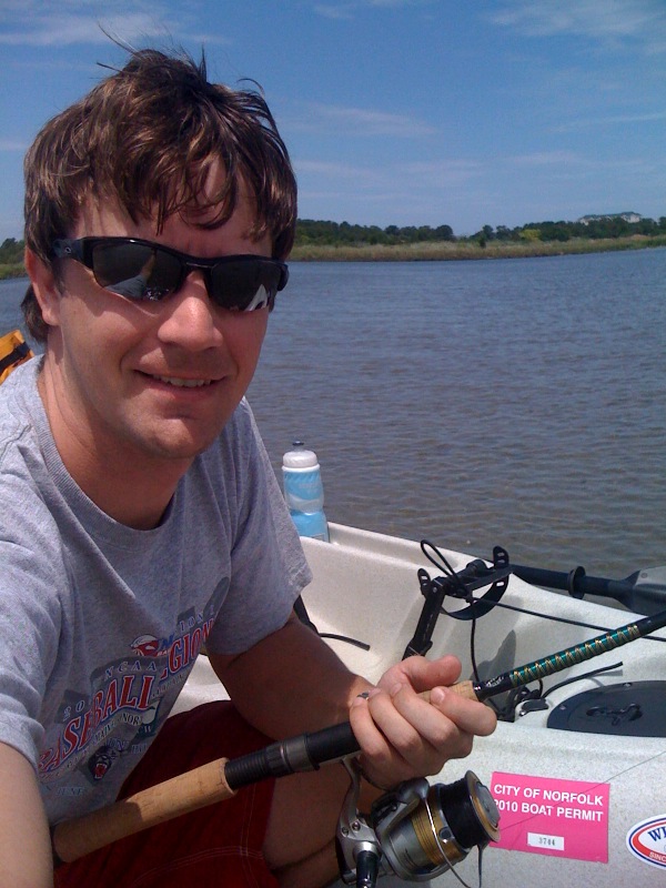 Yakkin it up Lynnhaven Inlet fishing on May 22nd