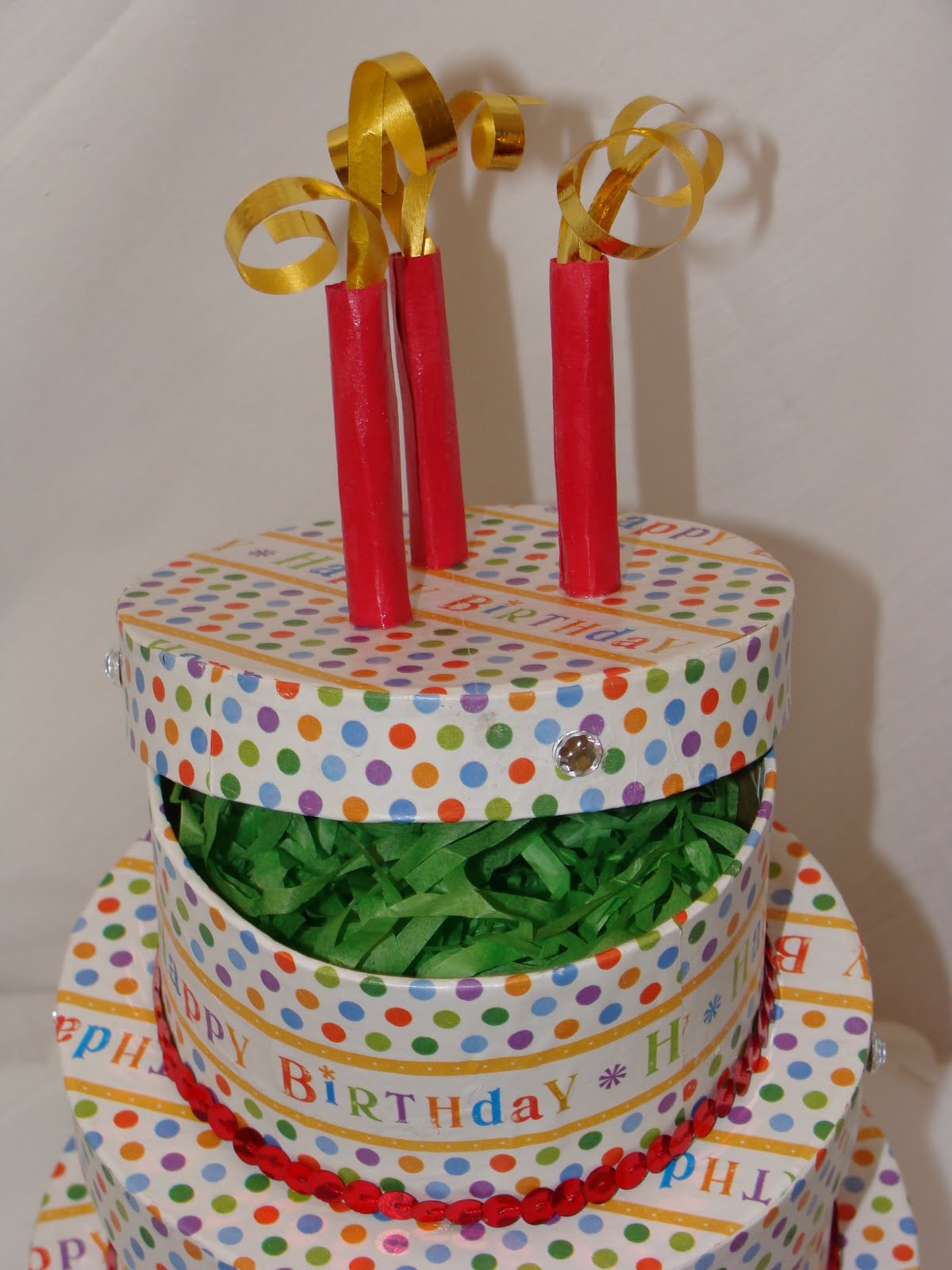 PeprzCakez 3 Tier Round Birthday Cake Gift Box **15 empty or 25