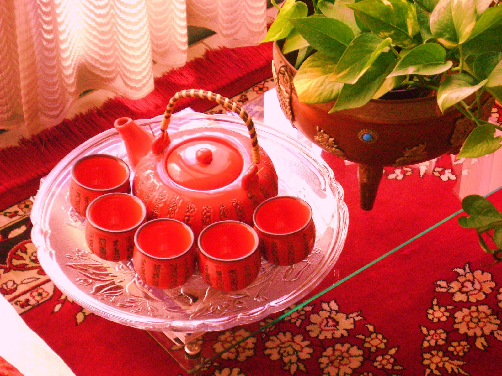 RAINBOW The Colours of India The Chinese tea set....and....My