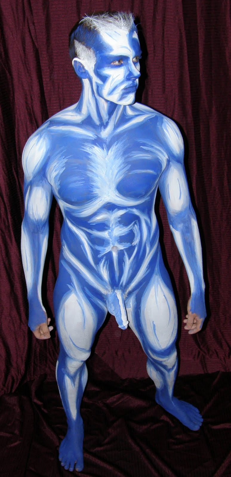 Body Paint Clothes Porn - Naked body paint man - Porn pictures