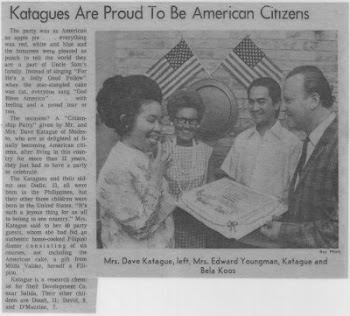 KATAGUES are Proud to be American Citizens,1972