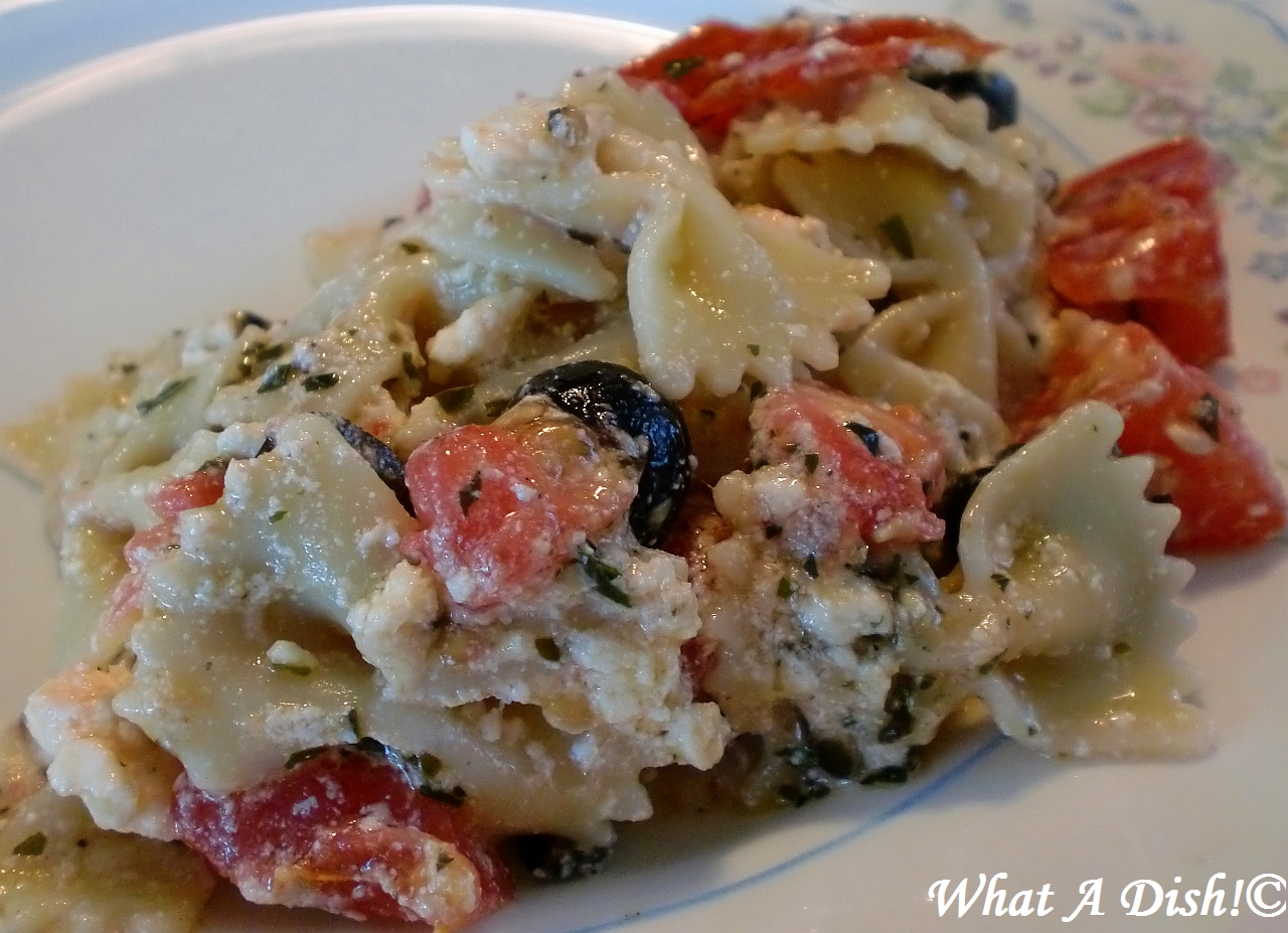 What A Dish! Pesto & Feta Pasta