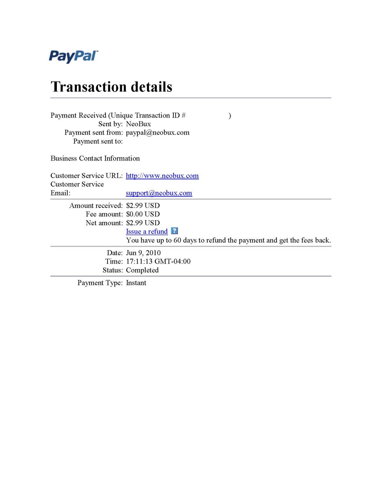 Neobux another Payment