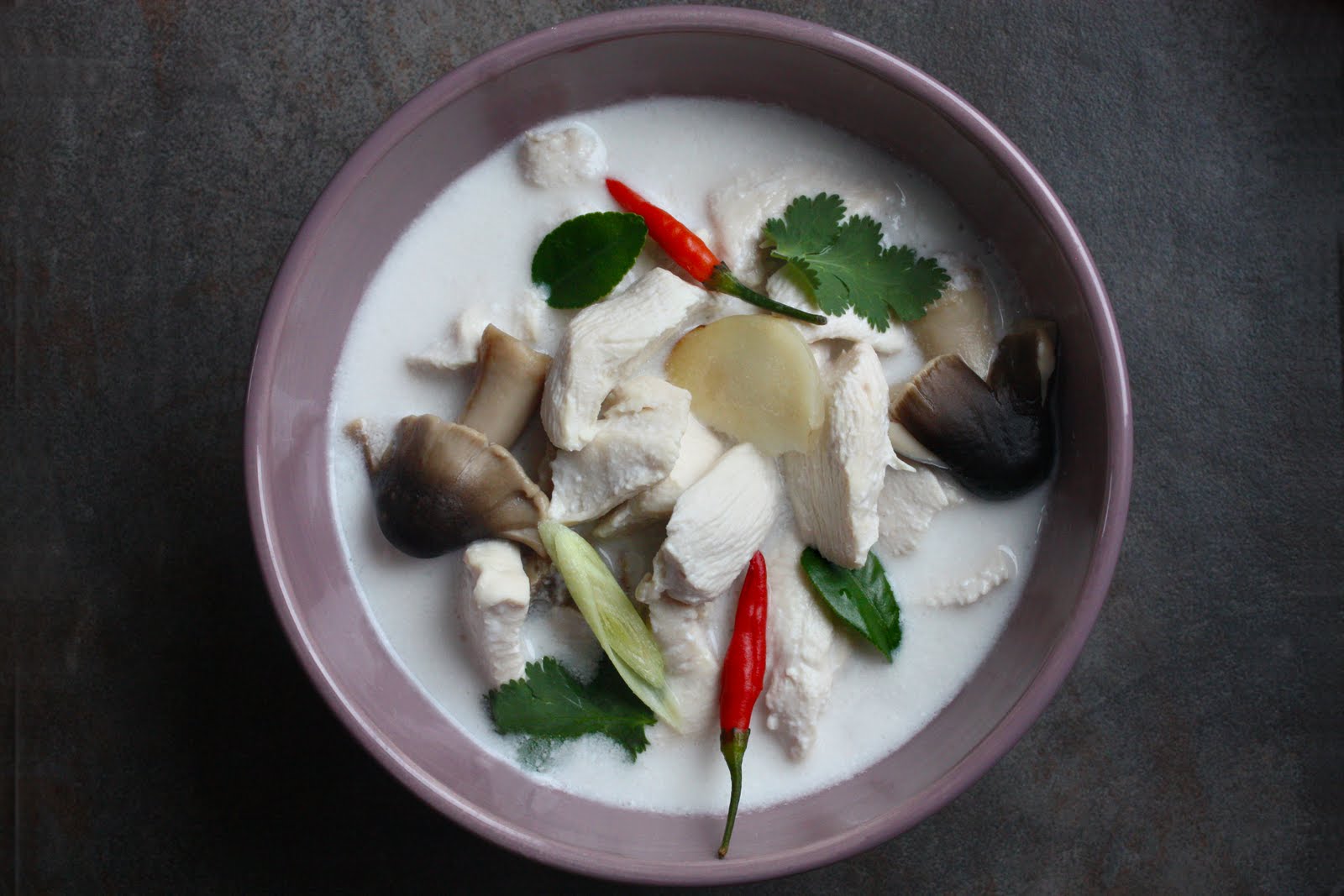 Tom Kha Gai Thai Coconut Galangal Chicken Soup