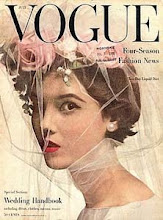 Portada Vogue vintage Novia con tocado flores