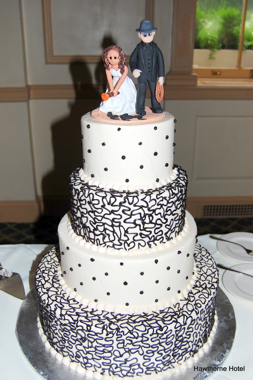 Weddings at the Hawthorne Hotel: Indiana Jones Wedding Cake