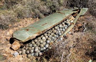 Cluster Bombs in Casing