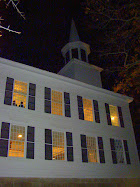 church at night