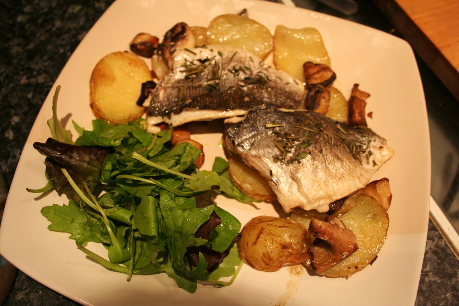 Sea Bass Mushrooms Jamie Oliver