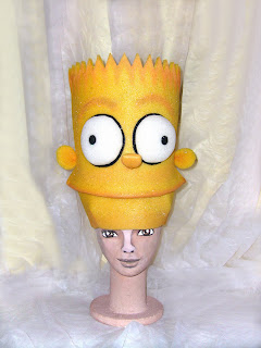 Gorro o Sombrero en goma espuma de Bart Simpson