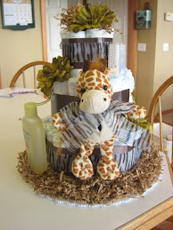 Animal diaper cake
