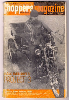 LOVE CYCLES: Choppers Aug 1969 one handed choppin man