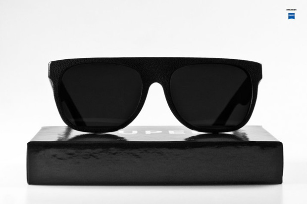 Hiphopsince1989: SUPER Flat Top Black Leather Glasses