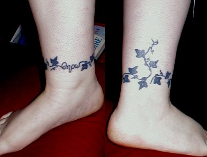 ankle band tattoos