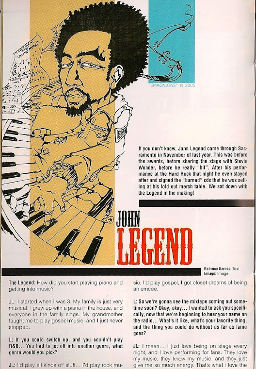 "John Legend" pen and ink / photoshop
