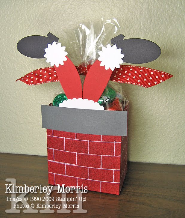 procrastistamper santa 39 s stuck in the chimney box huge christmas gift bag