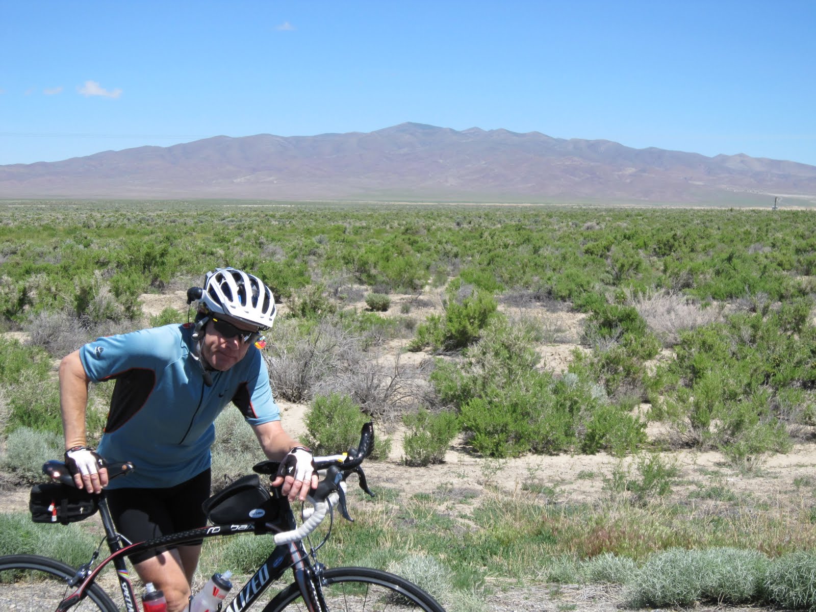 Tony Chasing Wade Day 7 Lovelock, NV to Winnemucca, NV