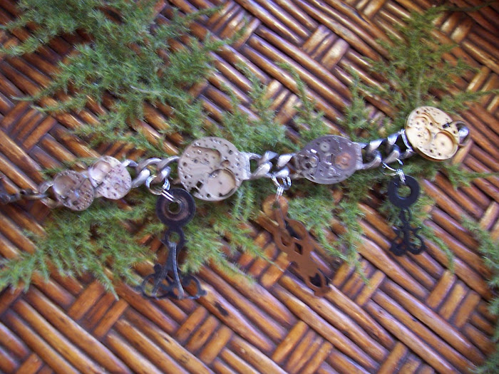 Vintage Assemblage Steampunk Bracelet