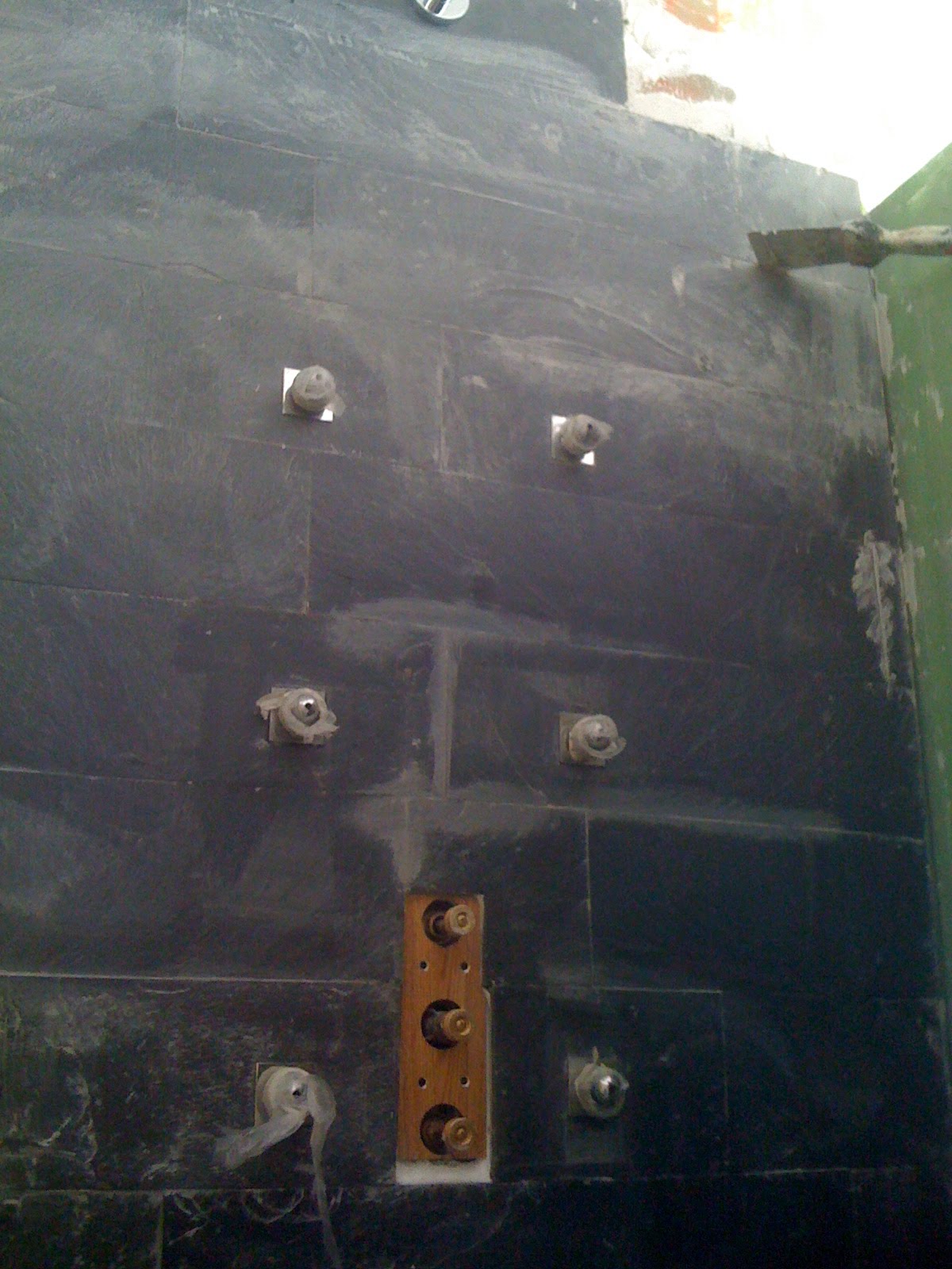 Mon Loft A Wam Carrelage Ardoise Douche Avec Jets Hydromassants