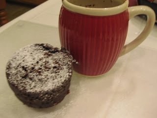 1 minute chocolate cake in the microwave