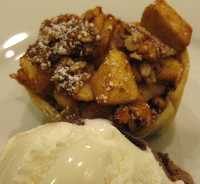 baked apple dessert, mini apple crisp