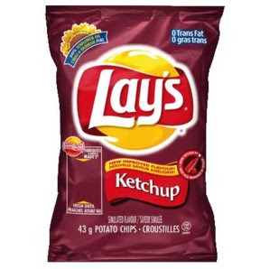ketchup potato chips