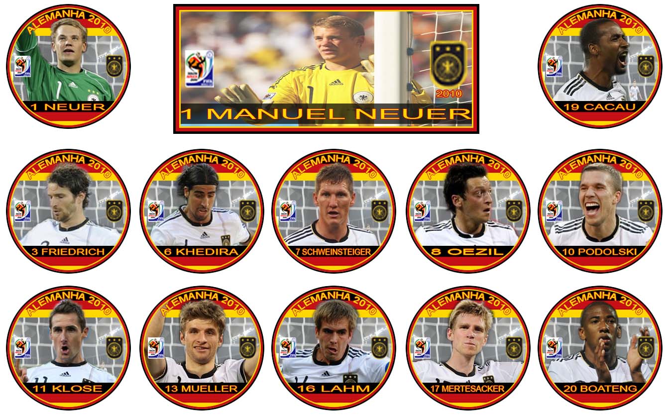 Tribuna do Botão ALEMANHA 2010 COPA DO MUNDO