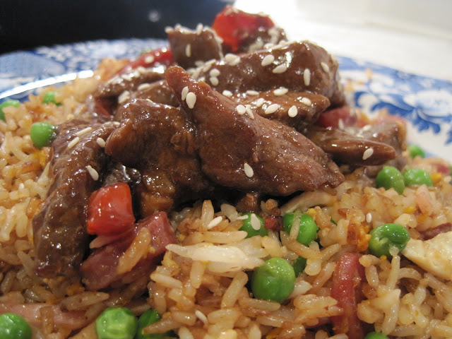 Asian cooking, Beef Stir Fry, Foodie Friday, Fried Rice, Natasha in Oz, Recipe, Sunday Supper, 