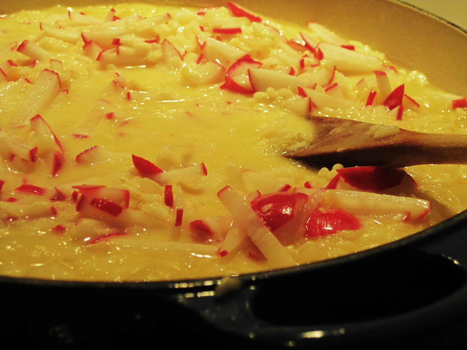 Rosemary Chicken, Radish and Mascarpone Risotto Recipe
