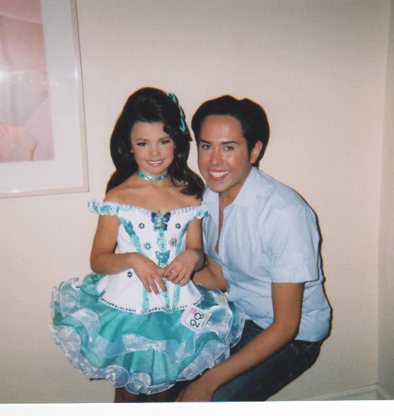 Anneliese with her Stylist, Mykel Baca