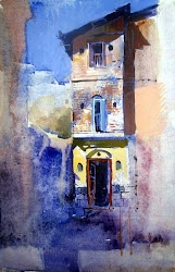 watercolor paintings milind mulick watercolour painting water colour column fine architecture building artist watercolors artists watercolours fineartandyou famous painter landscape