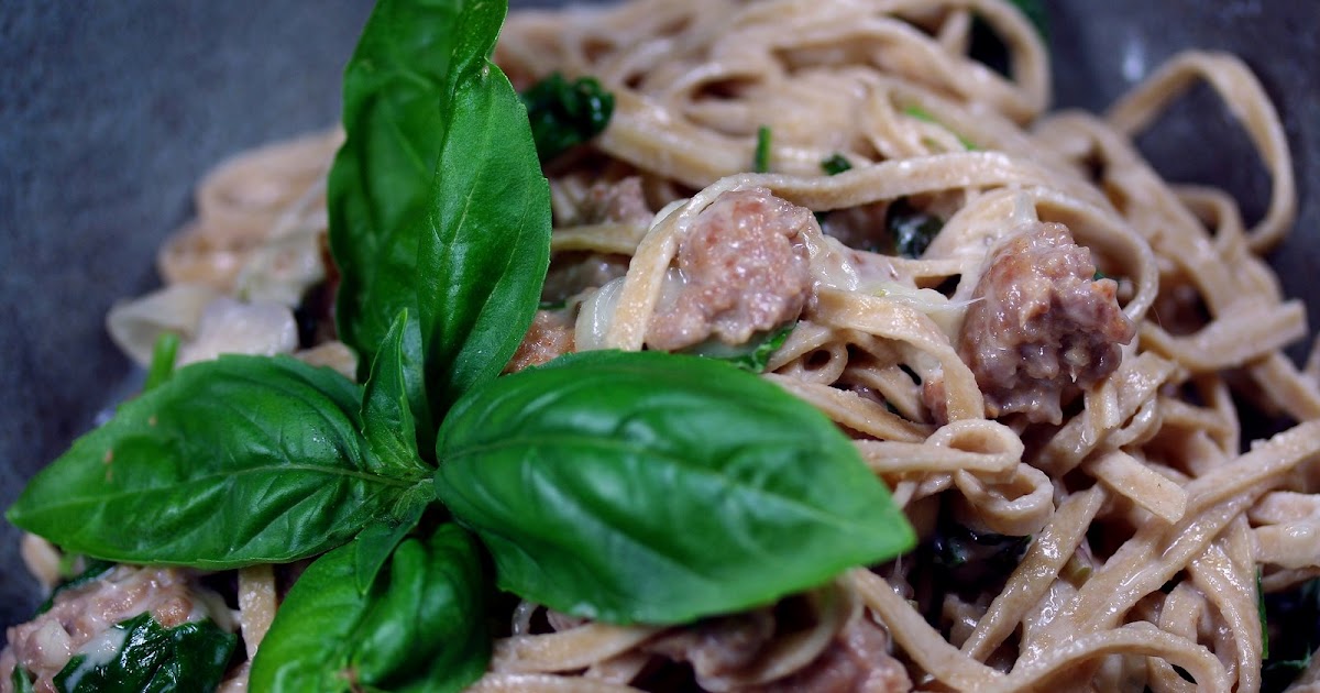 Culturally Confused A Good Appetite Creamy Sausage and Ramp Pasta