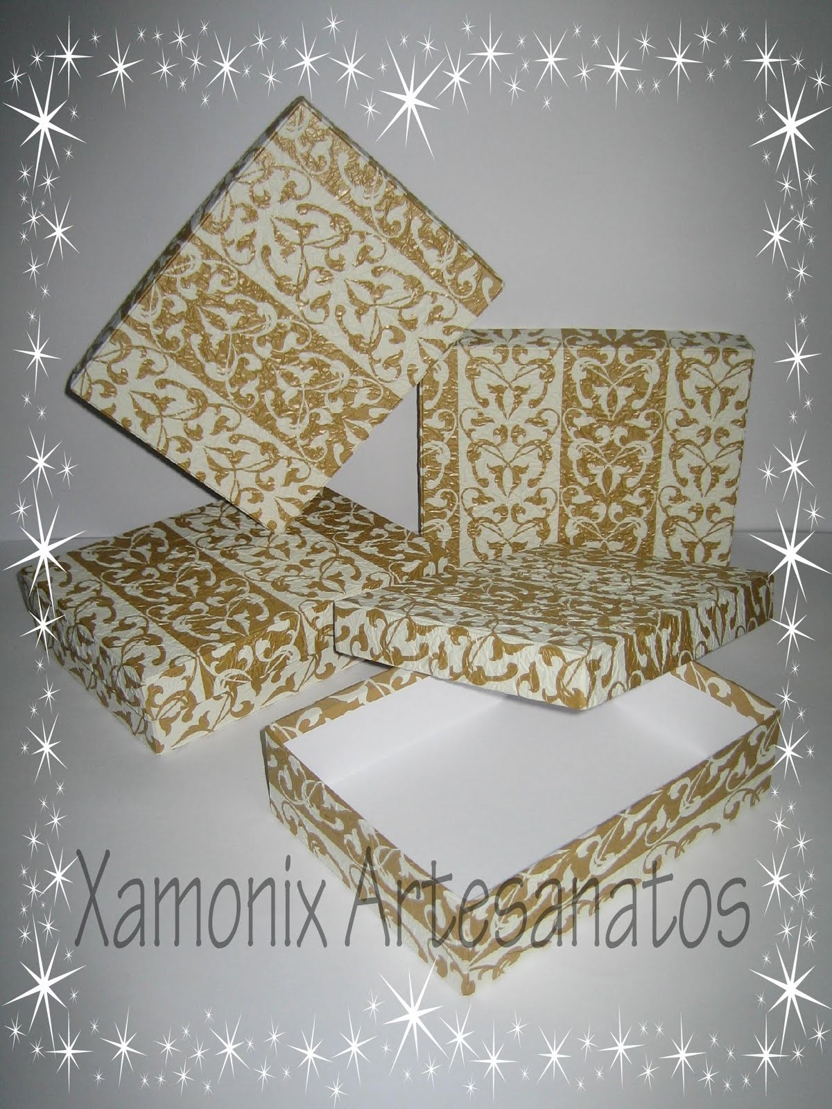 Papel De Seda Natal 120 Folhas - Flocos De Neve - 50x50 Cm