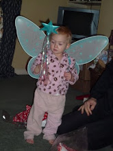 Keira as a fairy in pj's