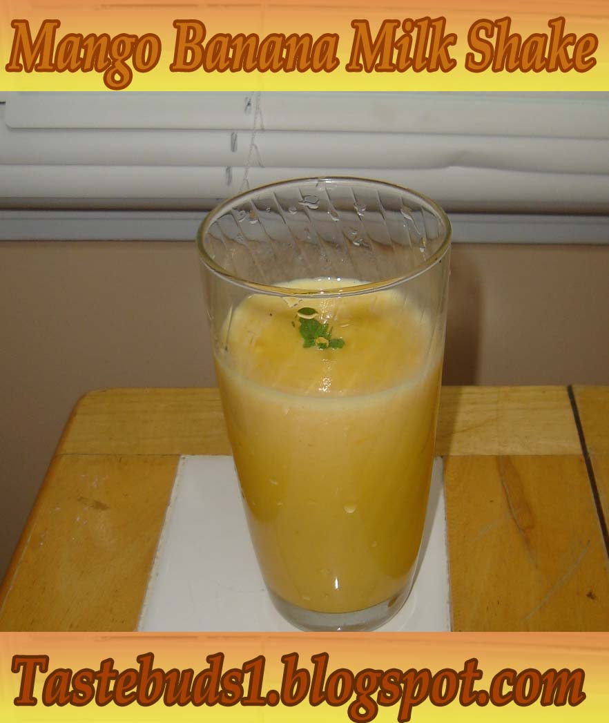 Taste Buds Mango Banana Milk Shake