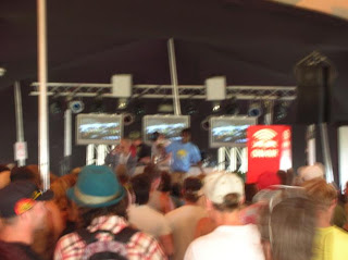 only my camera can truly convey how bumpin this tent was