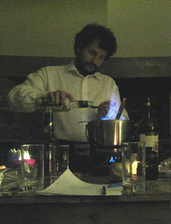 The flaming punch bowl