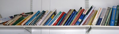 Shelf of reference books