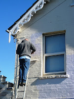 Painting the front of the house