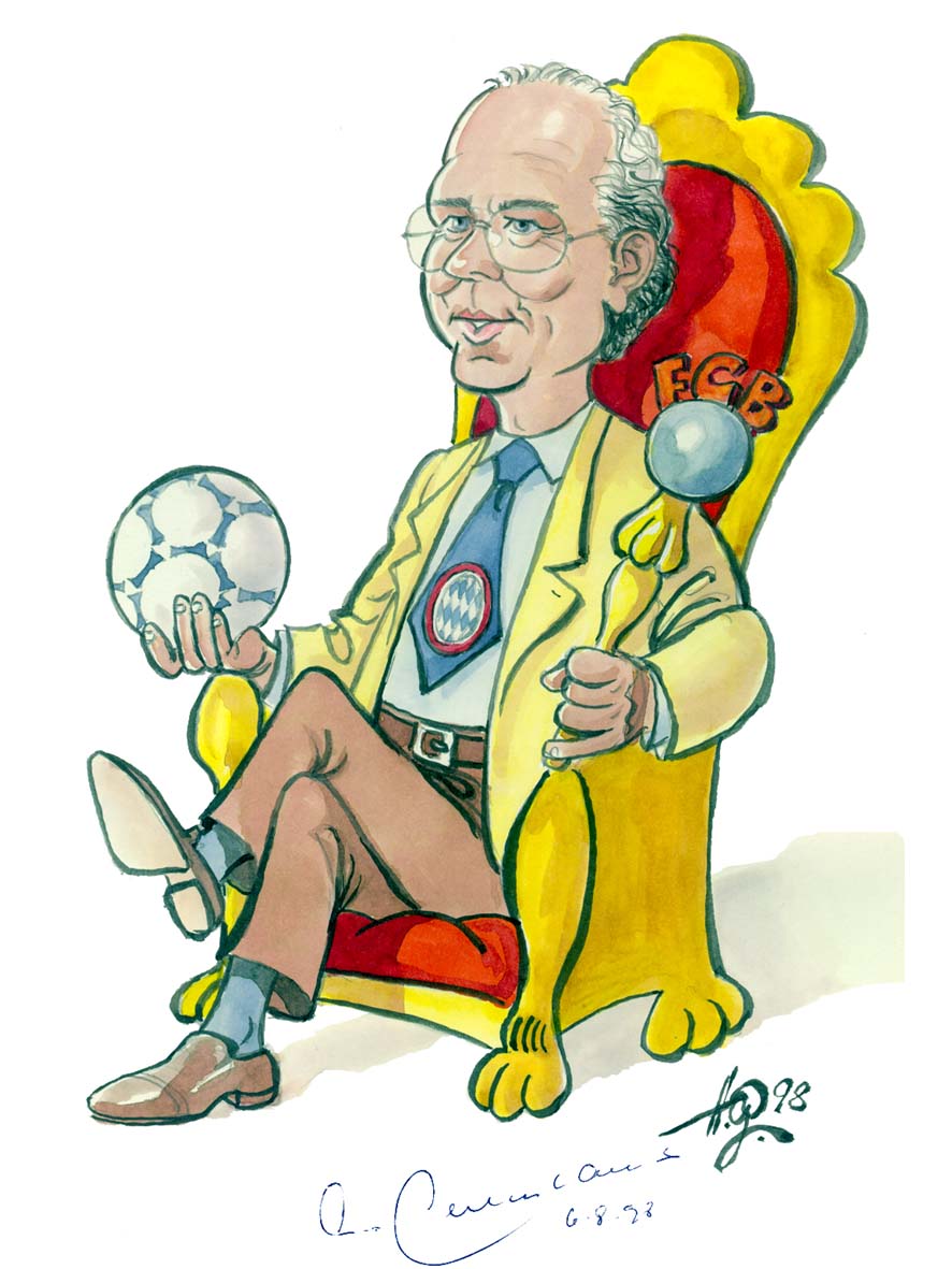 Franz Beckenbauer (Der Kaiser) Caricature only | CHAMPIONCUP|Wallpaper