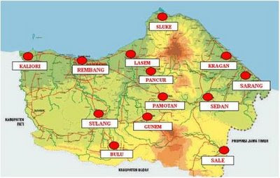 Gambar Peta Kota Rembang | GAMBAR PETA INDONESIA DUNIA ...