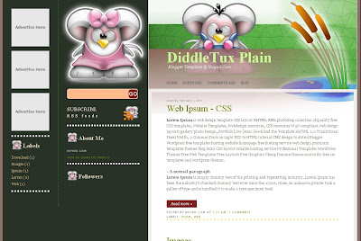 Diddle Tux Blog Theme