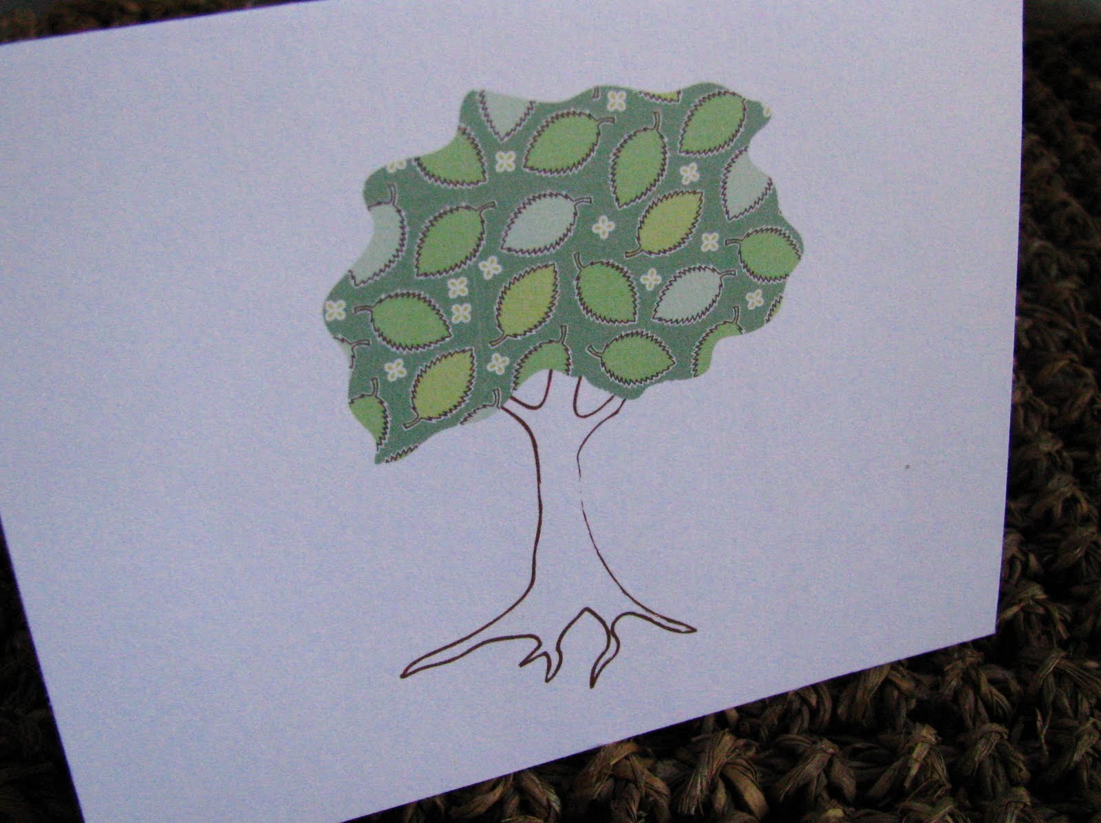 Yellow Mums: ff-Tree Card