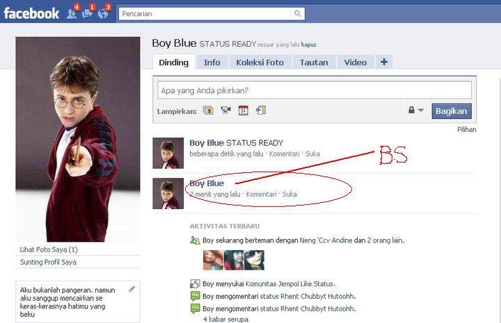 Covallent's Blog: Trick Facebook Blank Status