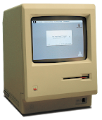 Steve Jobs apresentando o Macintosh
