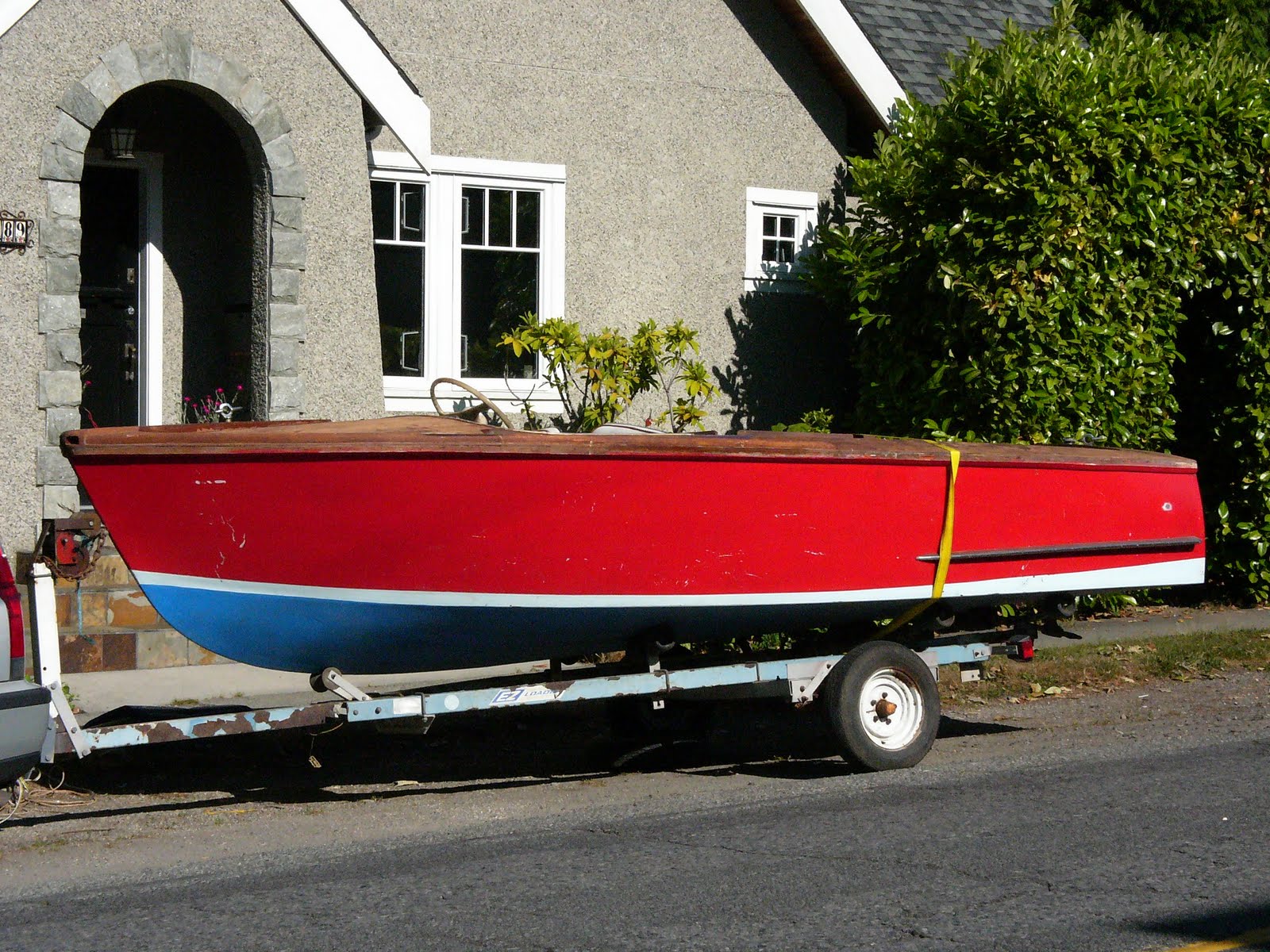 Ed's Woody Boat Blog: 1957 Higgins Sports Speedster Deluxe comes home