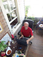 oldman at the laptop.